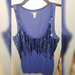 EXPRESS sparkle Sequins Tank